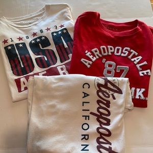 Set of Mens Adult Small Aeropostale tshirts